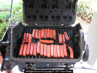 Illustration for article titled Small Block Chevy Grill Burns Meat, Not Mustangs